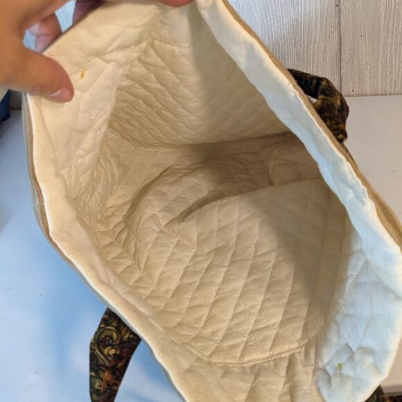 VTG Handmade Velour Should Bag / Tote Paisley EUC - Picture 9 of 10